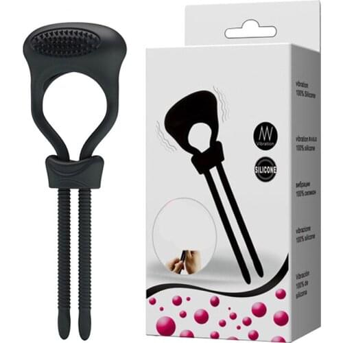 Adjustable Elastic Vibration Penis Ring Penis Trainer Cock Rings Delayed Ejaculation Silicone Male Masturbation Sex Toys for Men