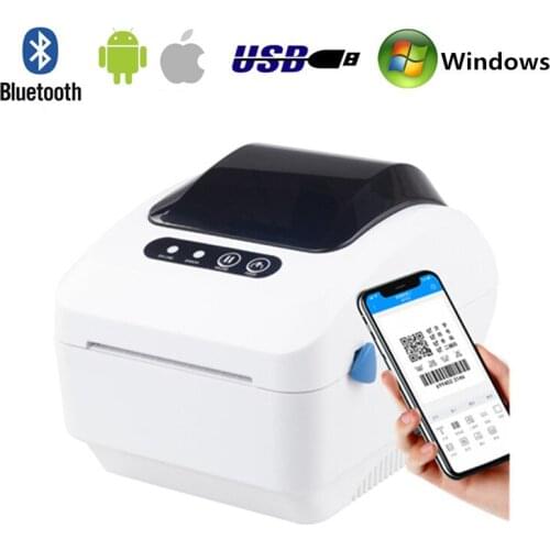 320B Clothing Tag Product Barcode QR Code Price Sticker Retail Cash Register Receipt USB Bluetooth 20-80mm Thermal Label Printer