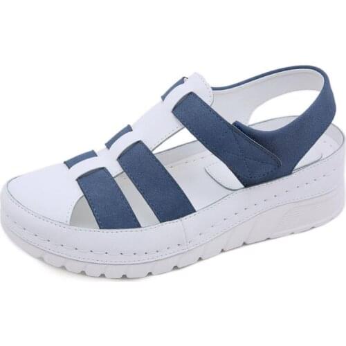 2021 New Retro Women Sandals platform Wedges Ladies Womens Shoes Woman Casual Buckle Strap Female Summer sandalias mujer q132