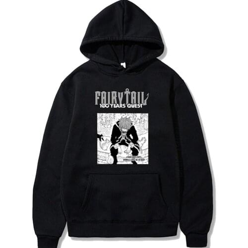 Women Hoodies Fairy Tail Men Pullovers Hoodies Fashion Designer Streetwear Natsu Print Anime Hoody Sweatshirt