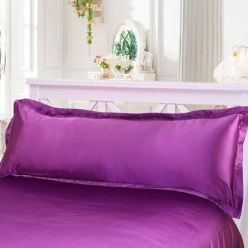 1.2 / 1.5m Single Long Pillowcase Luxury Silk Skating Silk Fabric for Bedroom Home Decoration High Quality and Non-fading