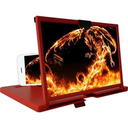 10/12 Inch 3D Mobile Phone Screen Projection Amplifier Smartphone Desktop Bracket Universal Cellphone Screen Magnifier