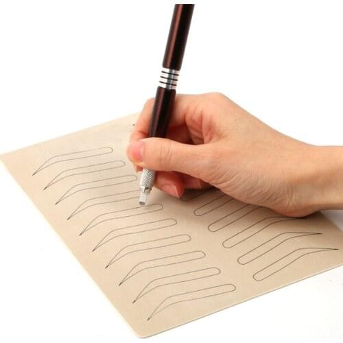 10pcs Inkness Tattoo Practice Skin Permanent Make Up Tattoo Practice Skin For Microblading Eyebrow