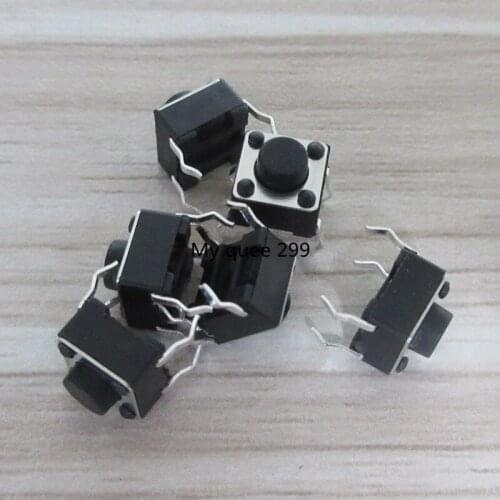 100Pcs 6*6*5mm 4pin Quality Mini Micro Momentary Tactile Push Button Switch G08 Drop ship