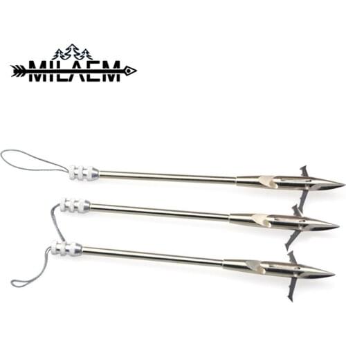 3 Pcs BowFishing Darts Arrowheads 404 Steel Strong Catapult Dart Points Tips Sharp Heads Slingshot Bowfishing Accessories