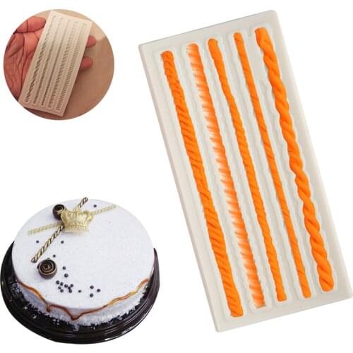 3D Fondant Mold DIY Twist Shape Cake Decorating Tools Cake Relief Chocolete Molds Candy Clay Sugar Craft Silicone Mold Skeleton