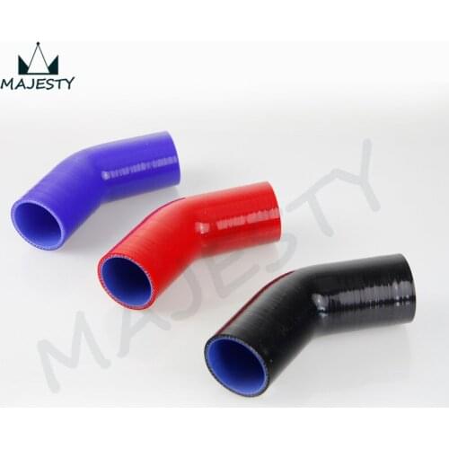 5 pcs 45 Degree Racing Silicone Hose Elbow Coupler Intercooler Turbo hose 57mm 2.25" inch black/blue/red