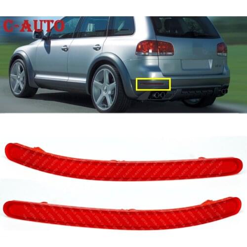Car Left Right Tail Rear Bumper Reflector Light rear brake lamp 7L6945106A 7L6945105A For VW Touareg 2002-2010 Car-Styling