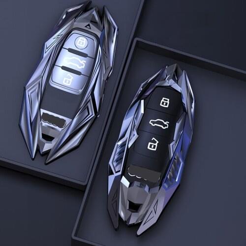 Zinc Alloy Car Key Case Cover for Audi A1 A3 A4 A6 Q2L Q3 S3 S5 S6 R8 TT Q7 Q5 A4L Q5L A5 A6L A7 A8 Q8 Car Key Shell Protector