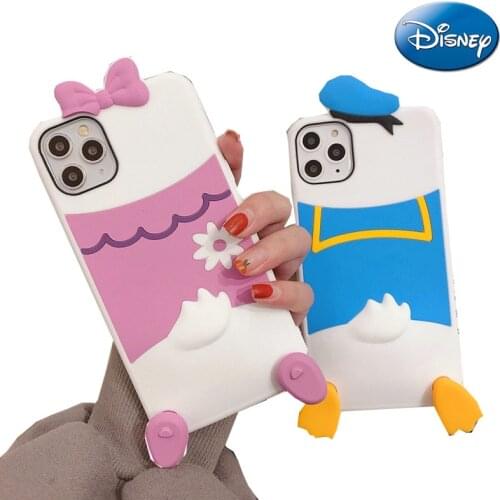 Disney Daisy Donald Duck Cartoon Phone Case for IPhone 11 12 ProMax/8plus/12 Mini/XR Phone Case Cute Men Women Silicone New Soft