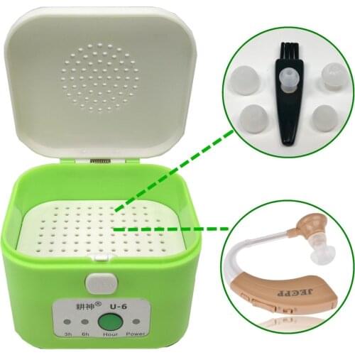 Electric Hearing Aid Dryer Dehumidifier for Hearing Aids Headphone Electronic Jewelry Mini Hearing Aid Storage Case Box