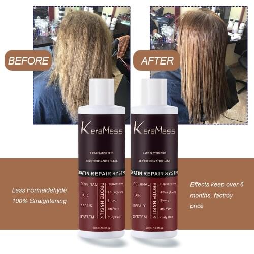 500ml New Brazilian Keratin Hair Treatment Free Shipping Mask Repairs Damage Restore Soft Hair Keratin Hair & Scalp Treatment