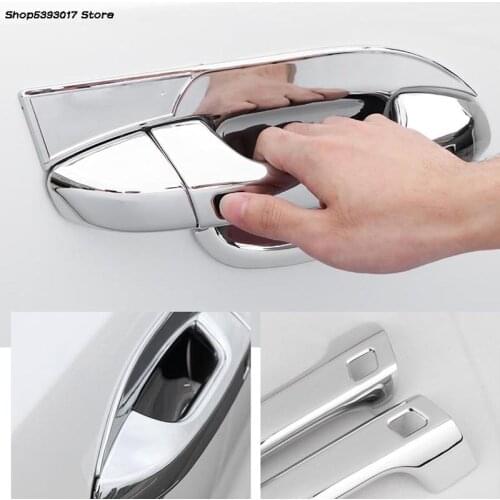 ABS Chrome Car Door Handle Cover Door Handle Outer Bowl Protective Trim Accessories For Kia Sportage QL 2017 2018 2019 2020 2021