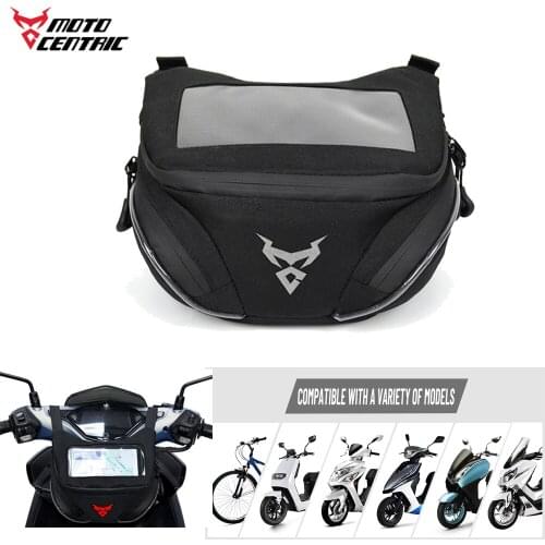 Multifunction Motorcycle Front Bag Waterproof Windshield Handlebar Fork Storage Bicycle Moto Waist Bag Electric Front Frame Bag