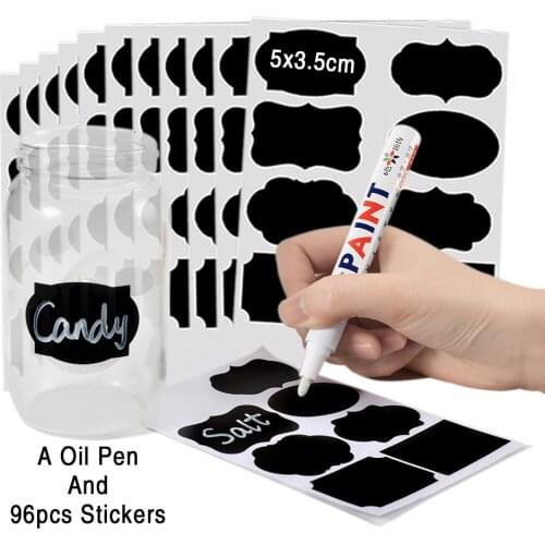 Easy to Use Erasable Blackboard Sticker Craft Kitchen Jars Organizer Labels Chalkboard Chalk Board Sticker Black Board