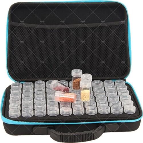 60/30pcs Clear Bottles 5D Diamond Painting Accessories Diy Tools Storage Box Jewelry Bead Storage Jar Ring Sparkling rhinestones