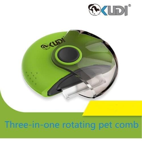 Tangles Deshedding open knit comb cats and dogs Flea removal comb Three-in-one rotating pet Comb Dog Cat Brush Dematting Comb