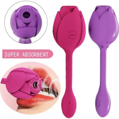 Rose Clitoris Sucking Vibrator C Spot Vibration Nipple Sucker Adult Taste Product Female Masturbator Sex Toys for Women Sex Shop