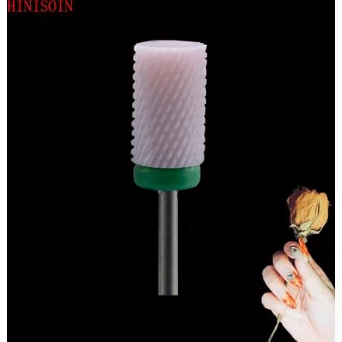 Pink -5PCS-Ceramic Nail Drill Bit - Large Barrel Bit -2081.066