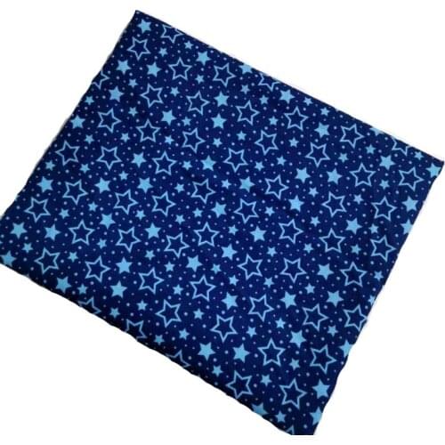 Navy Blue Fivestar Plain 100% Cotton Fabric DIY sewing Tissue Telas Patchwork Textile Tilda Doll craft