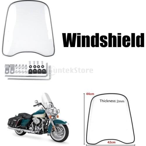 Universal Clear PC Windshield Wind or For Motorcycle ATV Motorcycle Windshield Wind Screen Deflector Protector