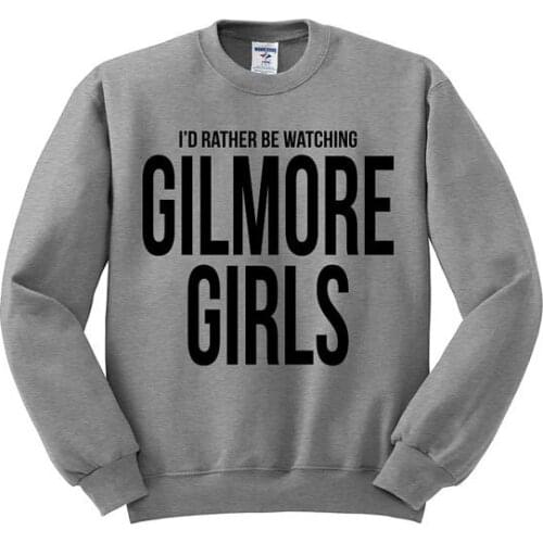 I'd rather be watching funny quote Mens Sweatshirt casual girls tops fashion hipster pullovers high quality jumper casual tops