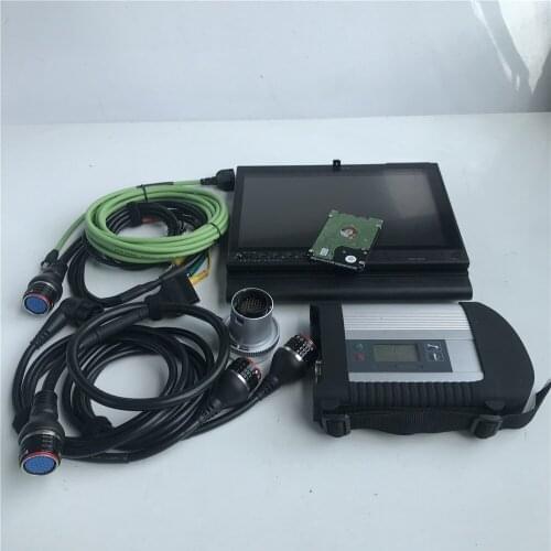 V2021.06 HDD in X200t laptop 4G used computer plus mb star c4 sd connect compact 4 full set Ready to work for Merceds diagnosis
