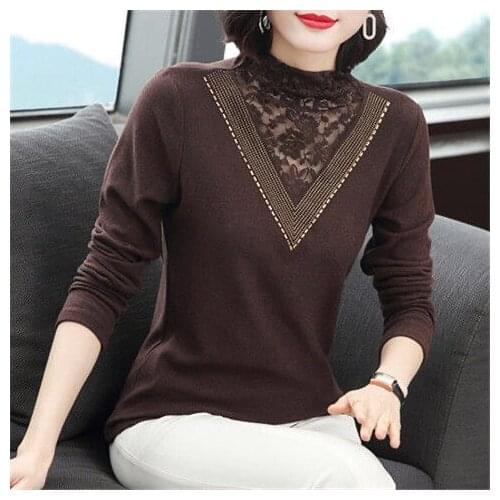 2021 Autumn Winter New Velvet T Shirt Woman Long Sleeve Shirt Woman T-shirt O Neck Korean Style Plus Size Loose Women Shirts