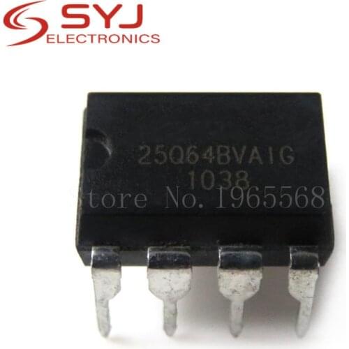 5pcs/lot W25Q64FVAIG W25Q64FVAIQ 25Q64FVAIG W25Q64BVAIG 25Q64BVAIG 25Q64 W25Q64 DIP-8 In Stock