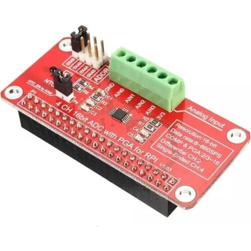 ADS1115-ADC Module for Raspberry Pi 3 / 2 / B+ NK-Shopping