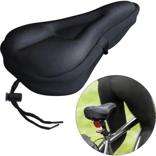 Shock Absorb Bike Seat Cover Soft Gel Saddle Cushion for Narrow Seat