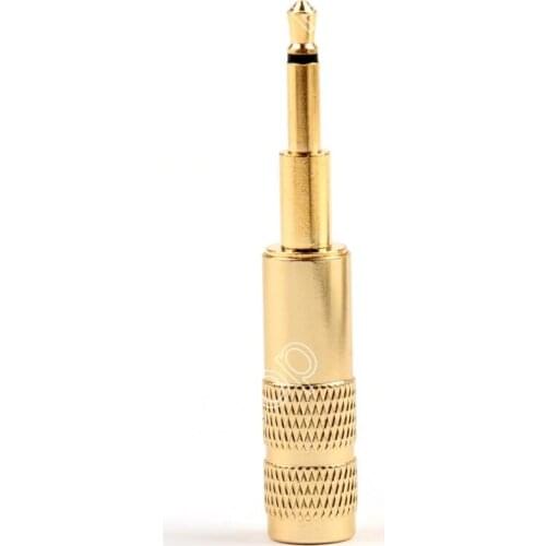 Areyourshop Sale Upgraded 2.5mm Mono Jack Plug Connector Audio Adapter For HD700 HE Oppo PM-1 PM-2 Gold