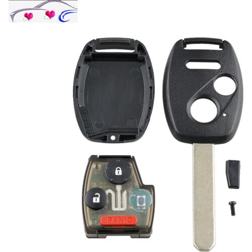 J55 car key 3 key + ID46 chip 313.8 frequency Replacement Remote Key Fob forHonda Odyssey Ridgeline Fit oucg8d-380h-a