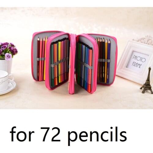 Pencil case 72 holders huge capacity cloth fantastic schools offices play water color pencils case