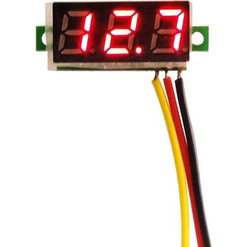Red DC0~100V 0.28" Mini Digital Voltmeter Voltage Tester Meter LED Screen Electronic Part Accessories Volt Measuring Panel Gauge
