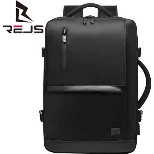 REJS LANGT Business Backpack Laptop 15.6 Inch Large Capacity Travel Backpacks Men USB Charging School Bag for Teenager Zaino