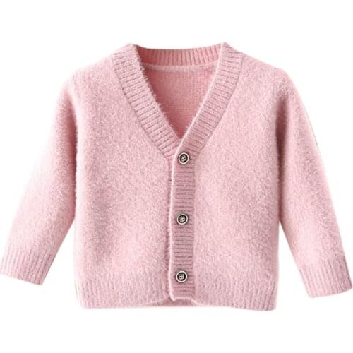 Children\s Sweaters Korean Style Solid Color Jackets For Kids Hot Sale