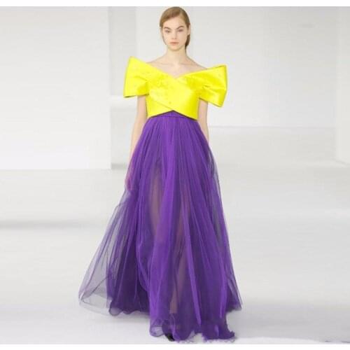 Fantastic Purple Long Tulle Skirt High Waist Sheer 5 Layer Tulle Tutu Skirt Eye-Catching Illusion Maxi Skirt Saia Faldas Jupe