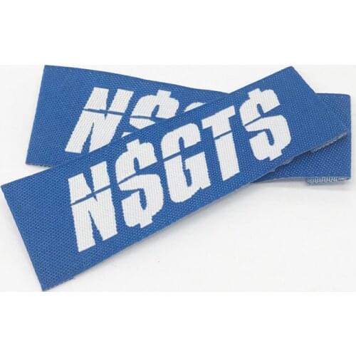 Personalized Name End Fold Clothing Labels for Textile Brand Logo Sewing Cloth Label Custom Book Fold Woven Labels for Clothing