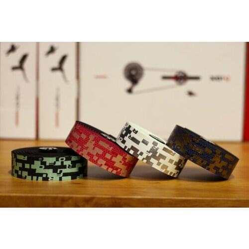 Road Bike Bicycle Handlebar tape Camouflage Cycling Handle Belt Wrap with Bar Plugs