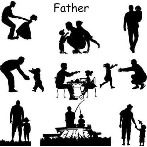 Fathers Day Cards Metal Cutting Dies Scrapbooking Album DIY Card Craft Embossing Father Die Cuts New 2019 Arrival