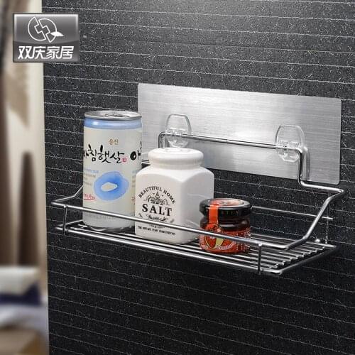 Wall Mounted Type StainlessSteel Magic Flexible Wall Sticker Bathroom Metal Water Bottle Storage Rack Kitchenware