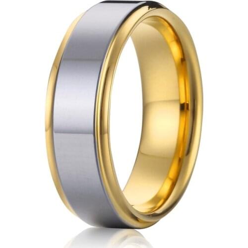 New arrival custom handmade pure anti allergic titanium jewelry anel mens wedding rings