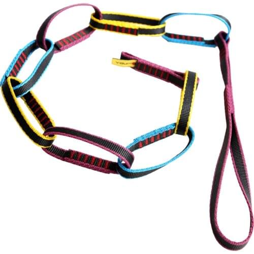 New 22KN 140 cm Rock Climbing Tree Rigging Sling Webbing Loop Daisy Chain Equipment for Outdoor Multi Pitch Climbing Accessory