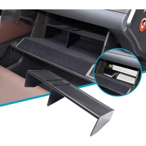 Glove Box Organizer Interval Car Center Console Storage Insert Divider Accessories Set for Lexus RX 2016-2020