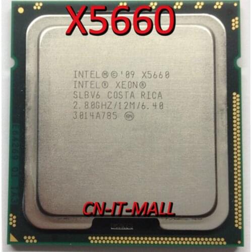 Intel Xeon X5660 CPU 2.8GHz 12M 6 Core 12 Threads LGA1366 Processor