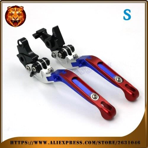Adjustable Folding Extendable Brake Clutch Lever For SUZUKI GSX1250F/SA GSX1250 2013 2012 2011 2000 2014 WITH LOGO Motorcycle