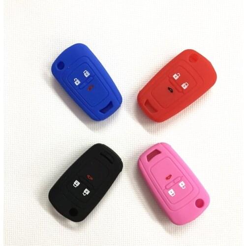 Silicone car key cover protector case for Chevrolet Cruze TRAX Spark Onix Silverado Volt Camaro Aveo Sail Orlando