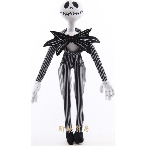 Scary Christmas Skull Jack Skeleton Funny Pumpkin King Jack Zombie Large Plush Toy Figure