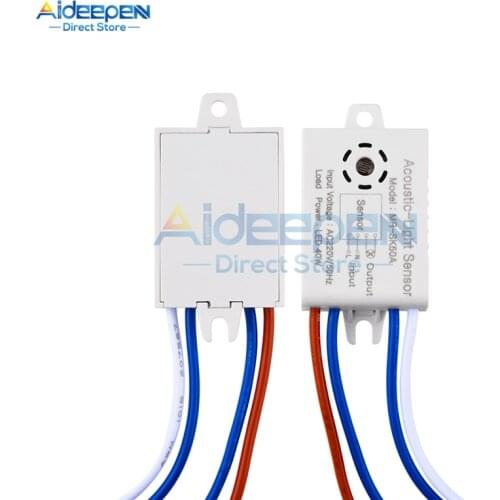 220V 40W Led Sound And Light Control Intelligent Sensor Switch Ceiling Lamp Intelligent Sound Control Sensor Detector Module